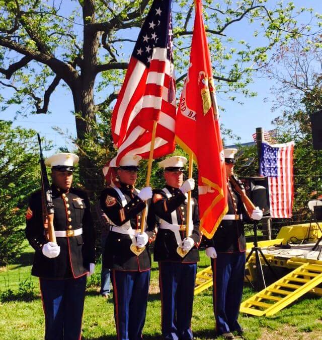 memorial day marine flag ceremony