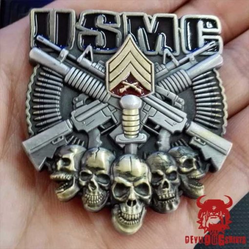 Sergeant Rank Marine Corps Authentic Challenge Coin