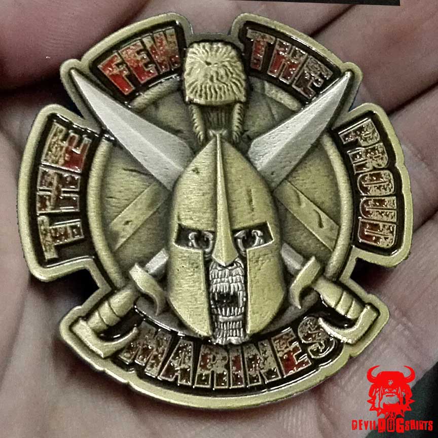 USMC Spartan The Few The Proud Marines Coin