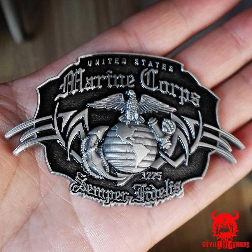 Eagle Globe and Anchor Tribal Marine Corps Challenge Coin