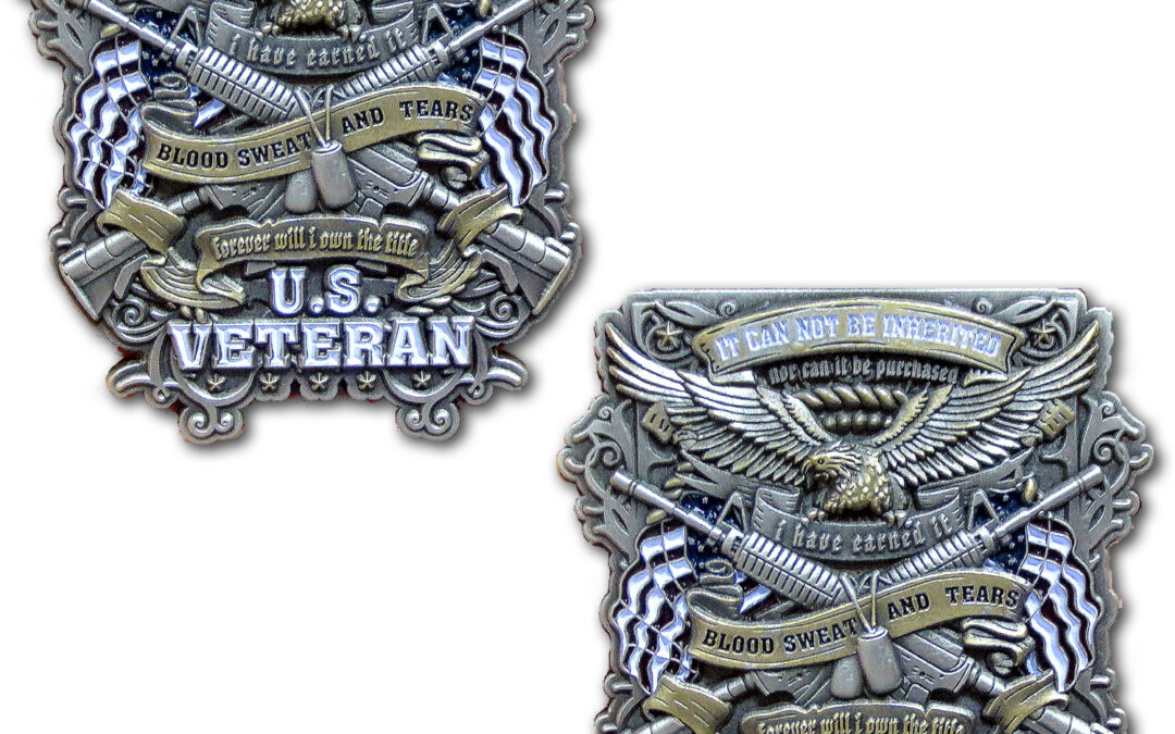 US Veteran Blood Sweat and Tears Devil Dog Collectible Challenge Coin