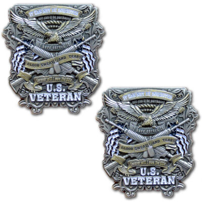 US Veteran Forever I Will Hold the Title Military Challenge Coin
