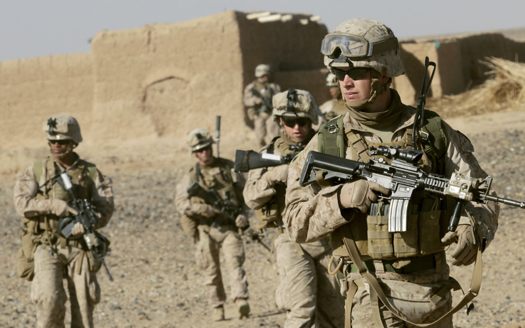 Marines Patrolling in Afghanistan
