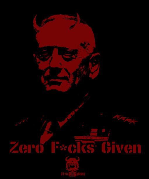 USMC General Mad Dog Mattis Zero F$cks Given Poster