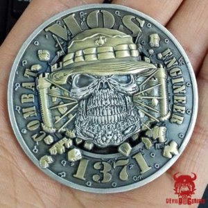 1371 Combat Engineer MOS Coin Marine Caps