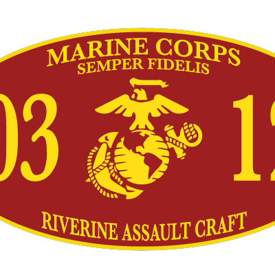 USMC 0312 Riverine Assault Craft Red MOS Decal