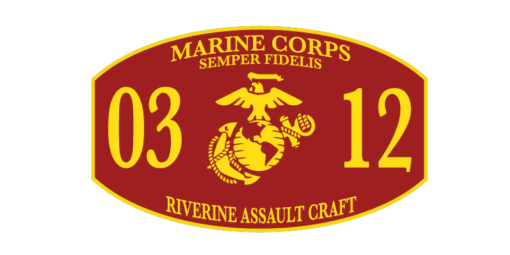 USMC 0312 Riverine Assault Craft Red MOS Decal