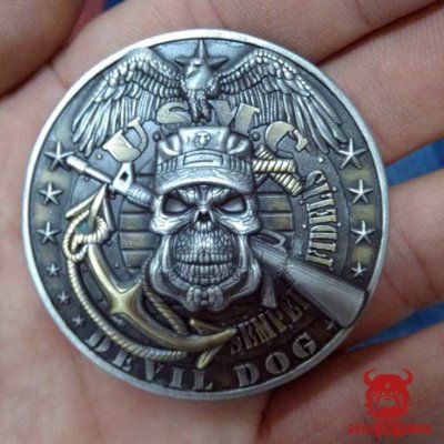 USMC Devil Dog Semper Fidelis Coin