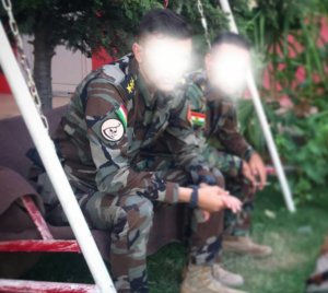 Peshmerga with ISIS Hunting Club Patches USMC Boonie Hat Marine Veteran Hat