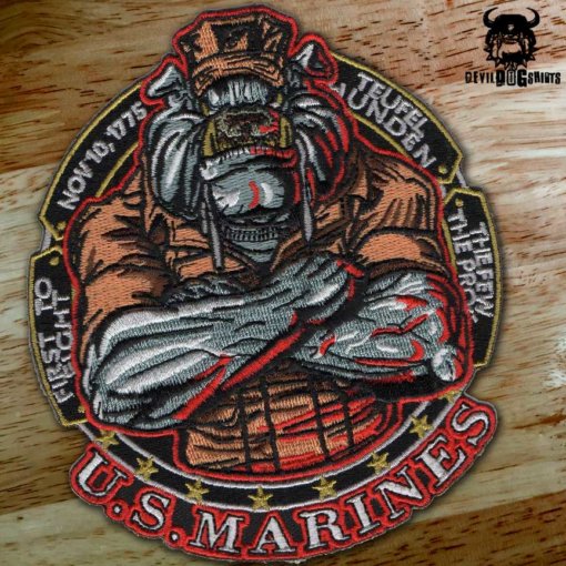 Marine Corps Teufelhunden Devil Dog Military Patch
