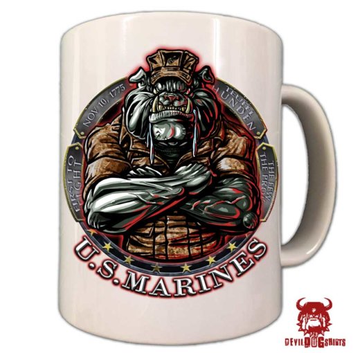 USMC Bull Dog Coffee Mug