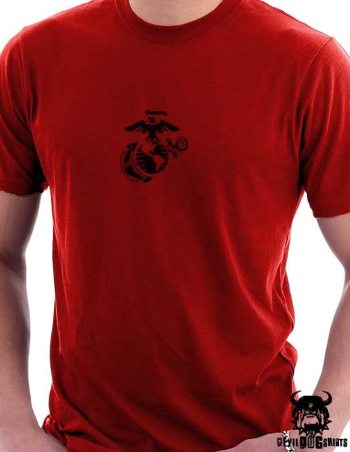 USMarine Dry Fit Red PT Shirt