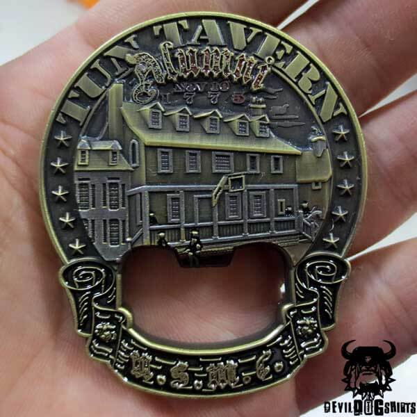 Tun Tavern Alumni Marine Corps Challenge Coin – Bottle Opener