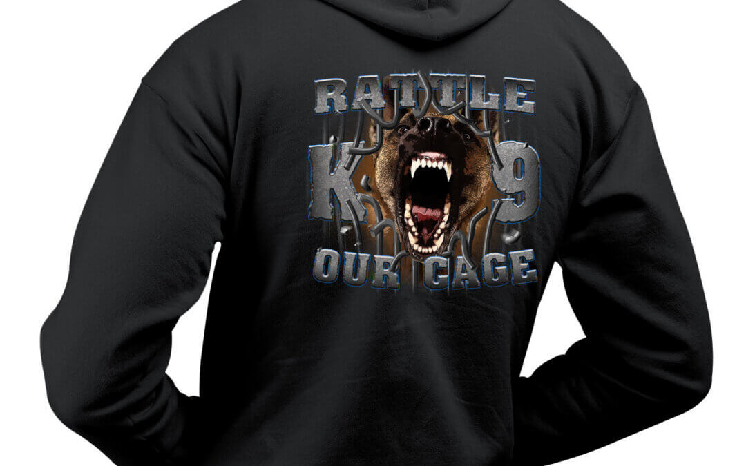 K9 Rattle our Cage Veteran Devil Dog Custom Hoodie