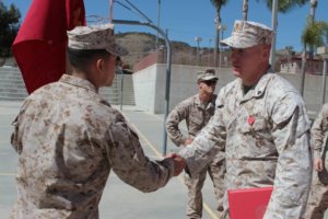 Cpl Michael Toomey receives Bronze Star Marine Corps Shirts for Men | USMC Caps