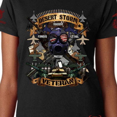 Desert Storm Veteran Ladies Shirt