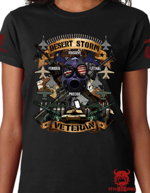 Desert Storm Veteran Ladies Shirt