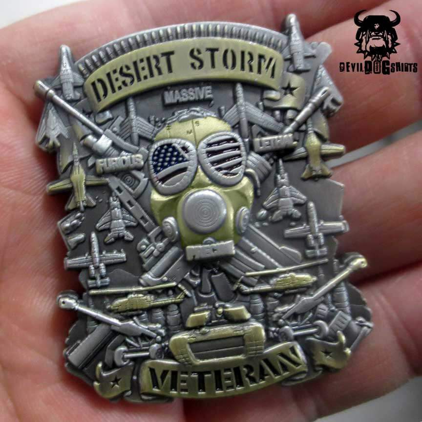 Operation Desert Storm Veteran Military Challenge Coin