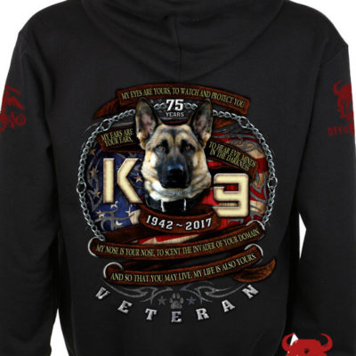 K-9 Veteran Dog Handler Hoodie