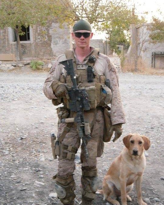 USMC Military Dog Handler in Kajaki