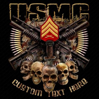 USMC Sergeant Custom Rank Shirt