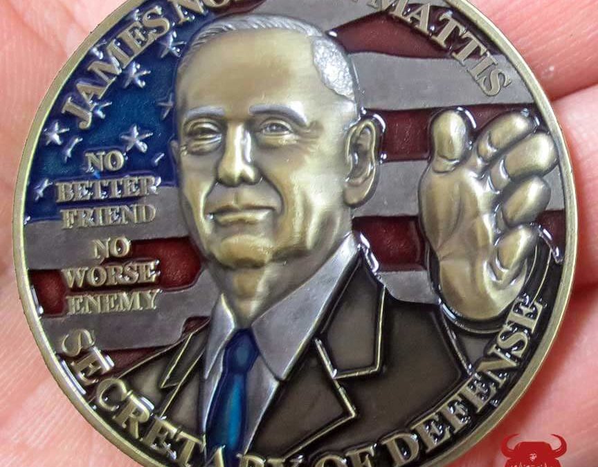 General Mattis Secretary of Defense Marine Corps Challenge Coin