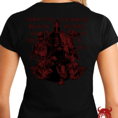 Psalm 144 Lord my ROCK Marine Corps Shirt for Ladies