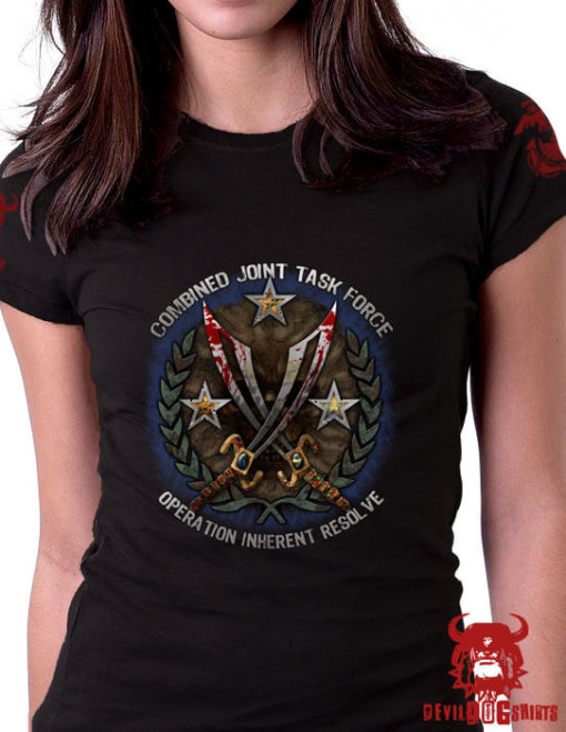 Operation Inherent Resolve One Mission Many Nations Ladies Shirt
