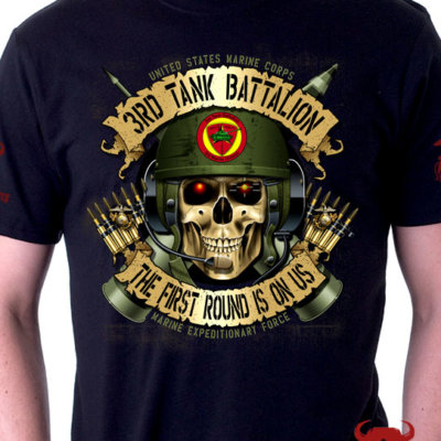 USMC 3rd Tank Battalion Shirt