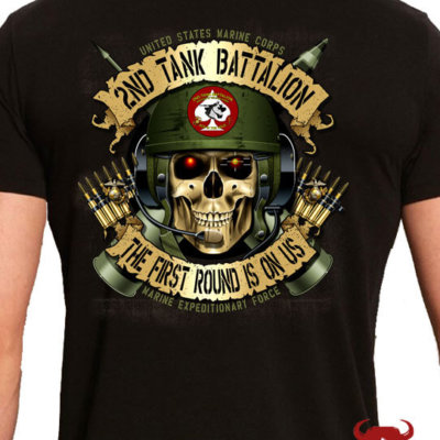 USMC 2nd Tank Battalion Shirt