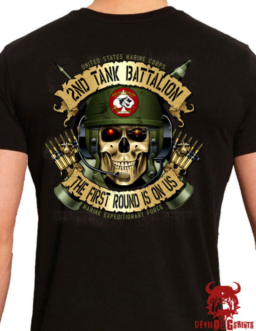 USMC 2nd Tank Battalion Shirt