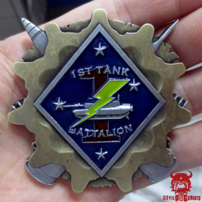 USMC 4th Tank Battalion Challenge Coin