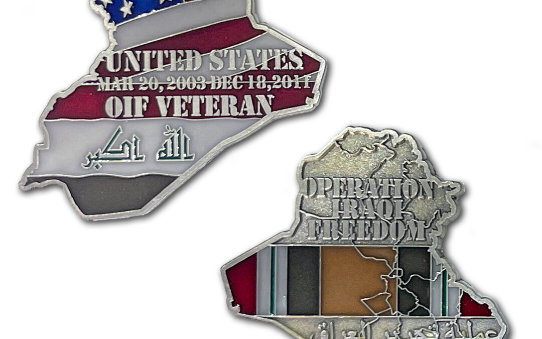 Operation Iraqi Freedom Devil Dog Veteran Collectible Challenge Coin