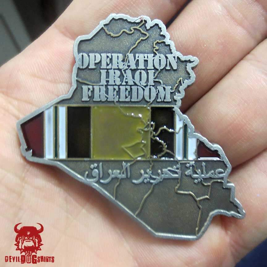 US Marine Corps Association OPERAATION IRAQI FREEDOM  Challenge Coin 