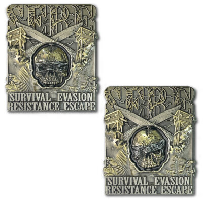 SERE School Devil Dog Veteran Spinner Collectible Challenge Coin