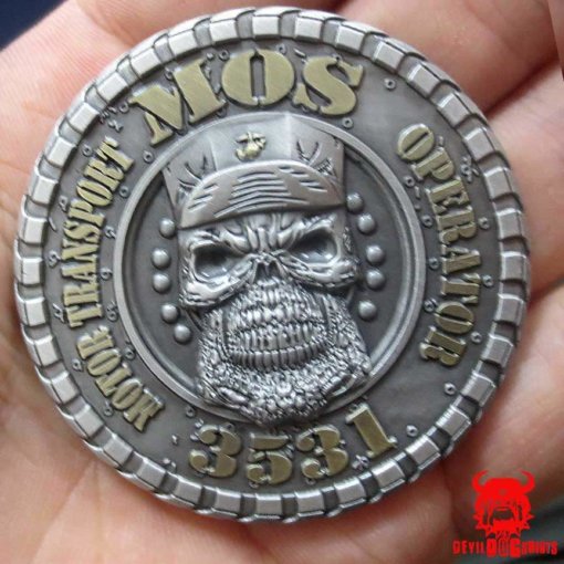 Motor Transport Operator 3531 Marine Corps MOS Challenge Coin