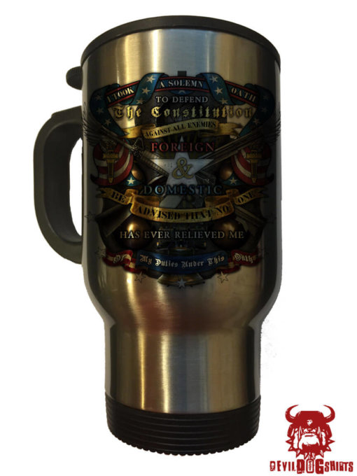 Oath to the US Constitution Travel Mug