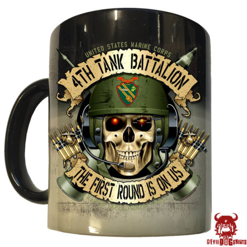 4th Tank Battalion Marine Corps Lava Mug