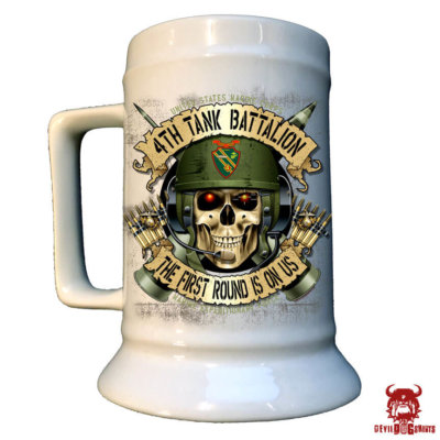 4th Tank Battalion Marine Corps Beer Stein
