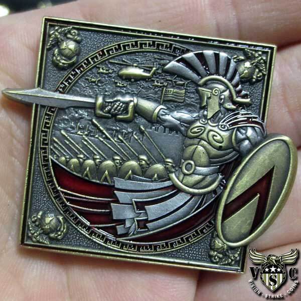 USMC First In Last Out MEU Expeditionary Marine Corps Challenge Coin