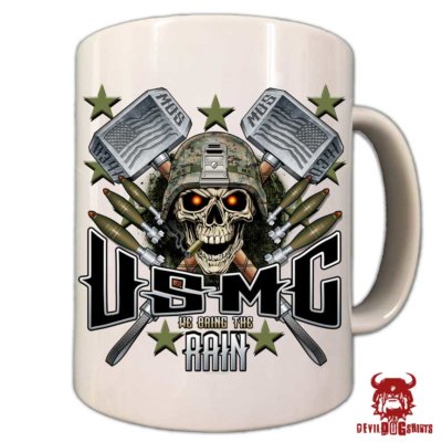 USMC 0341 Mortarman We Bring the Rain Marine Corps Coffee Mug