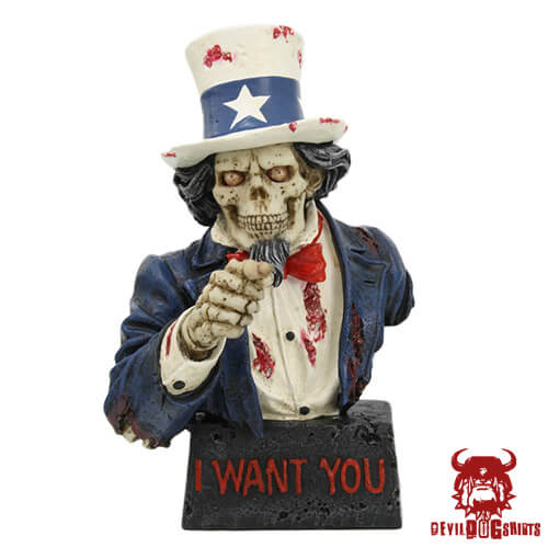Uncle Sam Zombie Marine Corps Statue