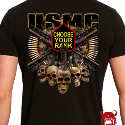USMC Rank Custom Marine Corps Shirt