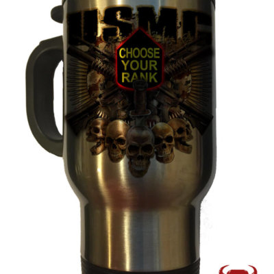 USMC Rank Custom Marine Corps Travel Mug