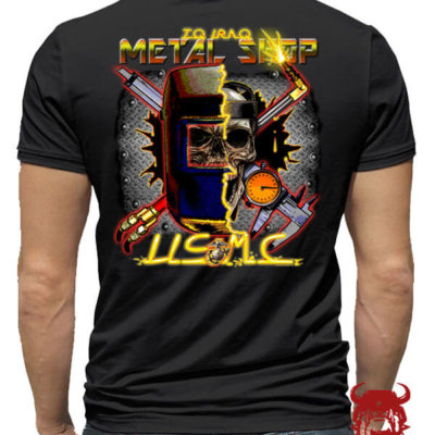 USMC Iraq Metal Shop Custom Marine Corps Shirt