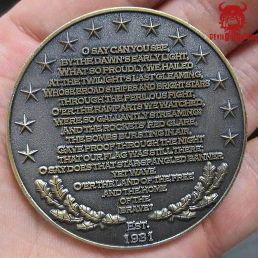 USA American Citizen Pledge Of Allegiance Challenge Coin