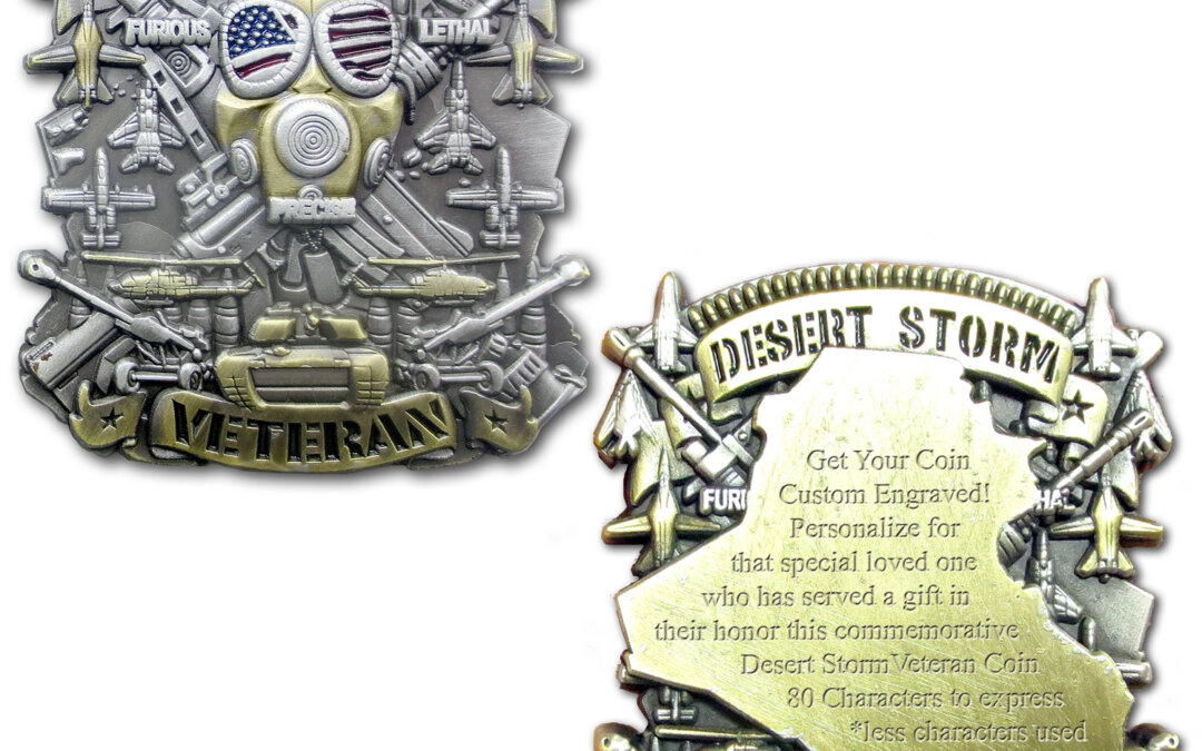 Operation Desert Storm Veteran Custom Engraved Challenge Coin