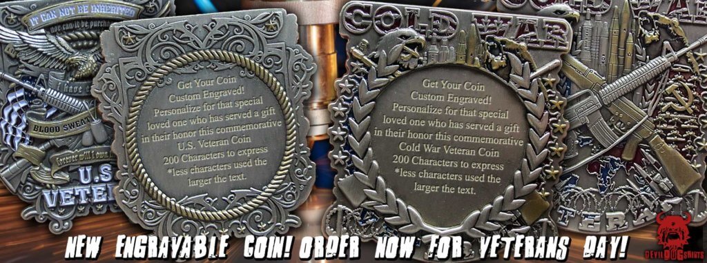 Custom Engraved veteran coins