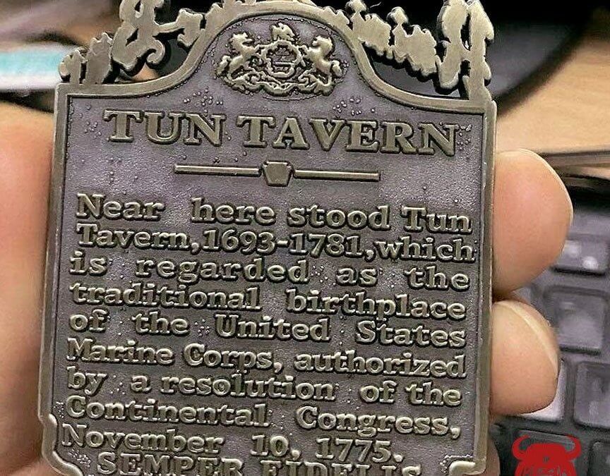 Tun Tavern Raising The Bar Marine Corps Challenge Coin
