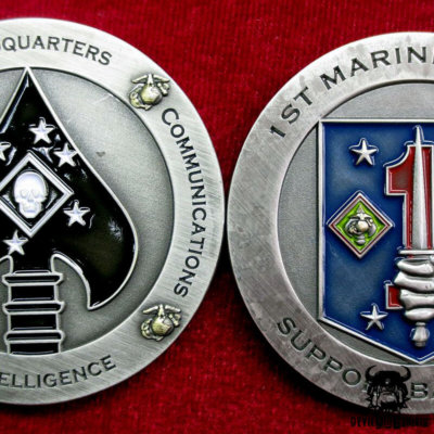 Custom US Marine Corps Challenge Coins